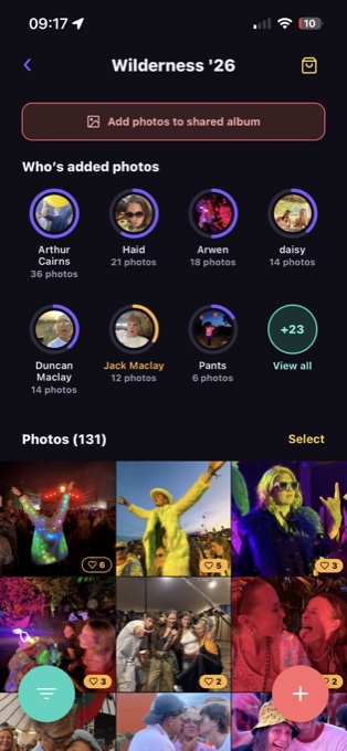 Wildpack app screen